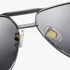 Lunettes de soleil Benzen polarisées hommes protection UV alliage cadre lunettes de soleil mâle avec étui