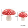 Décoration de fête 1 pièces grandes lanternes en papier en forme de champignon pour décor d'anniversaire suspendu ornement 3D toile de fond réception-cadeau pour bébé W3JA