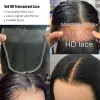 Fechamento ali grace cabelo reto 4x4 hd fechamento de renda com pacotes de cabelo humano para mulher pacotes retos com fechamento hd