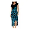 Party Dresses 2024 Women's Dress Anpassad mönster Retro Design Polynesisk sommar högkvalitativ tyg Oregelbunden rufs