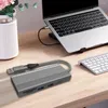 M.2 NVME/SATA Твердый диск 5 в 1 USB Type-C HUB PD100W Сплошное состояние 2 2.0 PORTS SD/TF Слоты карты для ноутбука ПК