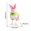 Feestdecoratie Pasen Cartoon Vogelpoppen Creatieve oorornament Schattige dieren Speelgoedcadeaus voor jongens Meisjes