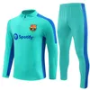 23/24 Barcelona New Kipedri Vandoves Barcelona Jogging jerseys para adultos e crianças Futebol Kit de esportes ao ar livre Treinamento desgaste meio puxado