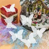 Party Decoration 6pc Simulation Feather Fake Butterfly Wedding Pography White Balcony Pastoral Home Ddragon Flower Pot