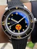 HK fabriek 40 mm 5008B herenhorloge van topkwaliteit automatisch uurwerk roestvrijstalen polshorloge waterdicht saffierglas casual zakelijke horloges zachte rubberen band