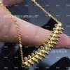 screw choker necklaces carter jewelry Golden Willow Nail Necklace for Women with Rotable Bullet Head Light Luxury Luxury Feeling Nail 18k Rose Golden Willow Nail Cla
