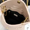 Роскошная дизайнерская сумка-тоут Сумка через плечо Классическая модная черная женская сумка из телячьей кожи с клапаном через плечо Сумка из натуральной кожи Кошелек