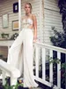 Riki Dalal 2020 Wedding Dresses Jumpsuit with Removable Skirt Lace Appliques Satin Bridal Gowns Custom Made A-Line Wedding Dress