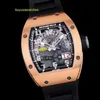 RM Watch Orologio da corsa Orologio sportivo Rm029 Machinery 40 mm Cronografo in oro rosa 18 carati