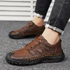 Casual Schuhe Große Größe 48 Mode männer Turnschuhe Leder Outdoor Wandern Männer Nicht-Slip Trekking Herren Mokassins Zapatos hombre