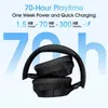 携帯電話イヤホンQCY H2プロワイヤレスヘッドフォンベースモードBluetooth 5.3ヘッドフォンHIFI 3Dステレオヘッドフォン耳を越えて70HプレイタイムQ240321