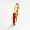 Bracelet de créateur classique de luxe Bracelet lettre Bracelet en or pour femme Bracelet en acier inoxydable 8mm