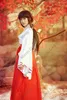 Cosplay Anime Costumes Inuyasha Kikyou RPG-RPLEING przynosi dziewcząt japoński mundurek kimono ustawiony na Halloween dla kobiet Kimonos SETC24321