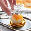 Pişirme Kalıpları 100 PCS Temiz Plastik Mini Cupcake Kutusu Yuvarlak Mooncake Tatlı Konteyner Kurabiye Muffins Dome