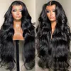 Perruque Lace Frontal Wig Body Wave brésilienne naturelle, cheveux naturels, 13x6 HD, pre-plucked, Transparent, 13x4, 200, pour femmes