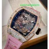 Orologio RM Orologio senza tempo Orologio Rm57-03 Diamante originale in oro rosa Cristallo Drago Edizione limitata per il tempo libero RM5703