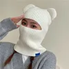 Berets máscaras de esqui quente ciclismo bonés inverno chapéu de malha urso orelha balaclava bonnets gorro para homens mulheres esportes ao ar livre esqui