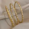 Bangle Greatera 3 pçs/set Torcido Pulseiras de Aço Inoxidável Pulseiras Para As Mulheres Banhado A Ouro Empilhados Pulseira De Metal Jóias À Prova D' Água