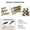 Extensions Tape in Hair Extensions Human Hair Body Wave Brazilian Remy Human Hair 2g/pc 2.5g/pc 20pcs Natural Hair Extension Ombre Blonde