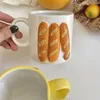 Tasses tasse en céramique japonaise tasse de soulagement de pain grillé belle café de petit déjeuner
