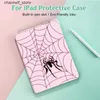 Tablet PC -fall Väskor Spider Case för iPad Air4/5 10.9Infor iPad Pro 12.9 Mini 4/5/6 Coverwith Pen Holderauto Wake/Sleep Covery240321Y240321