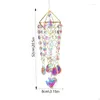 Décorations de jardin Crystal Suncatchers Wind Chime Fenêtre intérieure Pendentif Effet réfléchissant Outil de décoration pour salon mur Drop de Otdjq