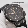 Business Fashion AP Wrist Watch Epic Royal Oak Offshore 26405CE Mens Watch Black Ceramic Fluorescent Digital Pointer Automatic Mechanical World Famous Swiss Watch