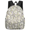 Sac à dos Corloge d'horloge modèle Sacs d'étudiants Sacs pour ordinateur portable Custom pour les hommes Femme Femme Travel Mochila