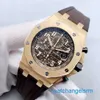 Famoso orologio da polso AP Royal Oak Offshore Series 42mm Calendario Timing Red Devil Vampire Orologio da uomo meccanico automatico di precisione in acciaio rosa oro moda