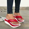 Chinelos 2024 verão praia flip-flops plataforma impermeável sandálias de cunha antiderrapante feminino casual respirável sapatos 35-43