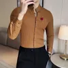 Männer Casual Hemden Frühling Mode Mann Marke Qualität Sozial Gestreiften Luxus Herren Weiß Slim Fit Langarm Kleid Hemd Chemise homme