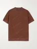 여성 디자이너 T 셔츠 여름 실크 티셔츠 로로 피아노 여성 의류 라운드 넥 면화 단색 짧은 소매 Tshirt
