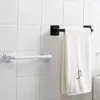 Towel Rings Towel Rack Over Door Towel Bar Hanging Holder Stainless Steel Bathroom Kitchen Cabinet White Black Towel Rag Rack Shelf Hanger 24321