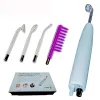 Flaskor 4 i 1 Högfrekvent Remover Ansiktsskinn Ansiktssal Spa Salon Acne Therapy Device + 1 EU Adapter Glaselektrode