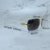 Photochrome Sonnenbrille, 4-Jahreszeiten-Brille, große Sonnenbrille mit Diamantschliff, Farbwechsel, zweifarbige Gläser, Rahmen, Designer Carter Luxusbrillen, 012, weißes Büffelhorn