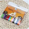 Köpek yakaları 12pcs köpekler Colorf Classic Basit Puppy Yavru Kedi Kimlik Yaka Whel Kimlik Bantları Pet Malzemeleri Damla Teslimat Ho Dhbql