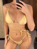 Damenbadebekleidung 2024 Wrap um Mini-Bikini Weibliche Frauen Badeanzug Zweiteilige Set Brasilianische Badende Badeanzug Schwimmen V1229SW