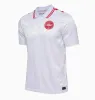 Nieuw Denemarken voetbalshirt nationaal team Eriksen Dolberg Jensen Christensen 24 25 Soccer Shirt Men Kit Volledige set Home Red Away White Men Uniform