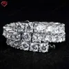 Hiphop Sparkling Bling Sterling Sier Iced Out 10Mm VVS Moissanite Tennis Chain