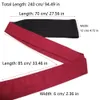 Women Fabric Japanese Wide Waist Belt Self-Tie Waistband Kimono Obi for Yukata Dress 240311