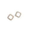 2024 Trendy Heart Stud 14K Rose Gold Earrings for Women Korean Elegant Light Love Dangle Earring Fashion Simple Drop Jewelry Girls