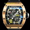 Reloj RM Reloj de carreras Reloj deportivo Serie RM030 Reloj de pulsera deportivo de ocio de moda de edición limitada en oro rosa RM030