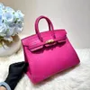 10s Discount Style All Handmade Tote Bag Limited Designer Bag Noble 25cm med importerad original Top Quality Crocodile Skin Top Customization Spot Offer med låda