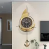 Wall Clocks Luxury Modern Design Living Room Decoration Large Clock Metal Black Watch Home Docer