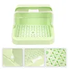 Kitchen Storage Bottle Baby Box Nursing Organizer Container Cutlery Drying Rack Feeding Dinnerware Tableware Dust Supplies