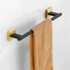 Towel Rings Matte Black Gold Bathroom Accessories Set Wall Towel Holder Roll Paper Holder Towel Ring Robe Hook Stainless Steel Hardware Set 240321