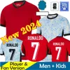 2024 Euro Cup Portugal RONALDO B.FERNANDES maillots de football équipe nationale 23 24 BRUNO FERNANDES JOAO FELIX Bernardo Diogo pepe maillot de football Kits chaussettes ensembles complets S-4XL