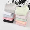 Meias de algodão de cor sólida doces coloridas meias de algodão femininas invisíveis corte raso meias curtas meias de barco meias nuas zhuji