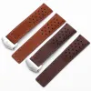 Watches Genuine Leather Watchband for Tag Men's Watch Strap with Folding 20mm 22mm Gray Black Brown Cow Leathr Band