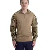 Chemise tactique de Camouflage pour hommes, t-shirt de Combat de l'armée à manches longues, uniforme militaire en coton, chemises Airsoft 240315